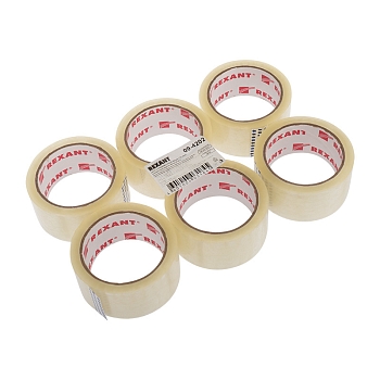 Скотч упаковочный REXANT 48 мм х 50 мкм, прозрачный, рулон 66 м