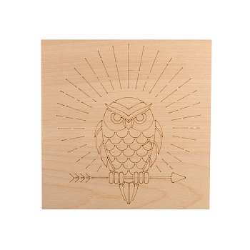 Доски для выжигания «Животные», 150х150мм, набор 5 шт. (белка, слон, сова, ежик, тигр) пакет REXANT