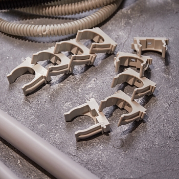 Крепеж-клипса для монтажного пистолета Ø 32 мм, серая (50 шт/уп) REXANT