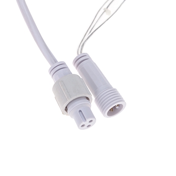 Гирлянда светодиодная Сеть треугольная 1,5х2х2м 136 LED ТЕПЛЫЙ БЕЛЫЙ прозрачный ПВХ IP65 свечение с динамикой 230В контроллер в комплекте NEON-NIGHT