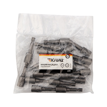 Ключ-насадка 8х48 мм, 1/4" магнитная (упак. 20 шт.) Kranz