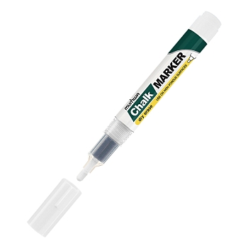 Маркер меловой Chalk Marker 3мм, спиртовая основа, белый MunHwa