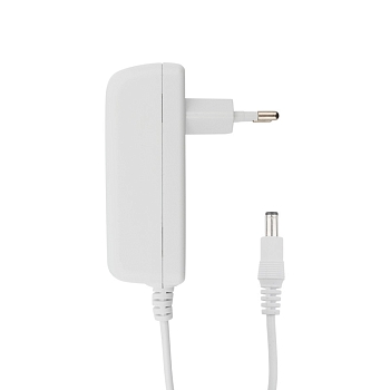 Блок питания (сетевой адаптер) AC 110-250В/DC 12В, 2А, 24Вт с DC разъемом подключения 5,5x2,1, белый корпус (IP43)