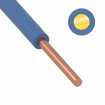 Провод ПуВ (ПВ-1)  6 мм² 200 м синий ГОСТ 31947-2012,ТУ 16-705. 501-2010