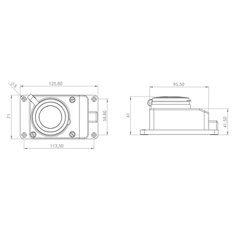 Розетка влагозащищенная настенная с крышкой 1 гнездо, 3Р+РЕ, 32А, IP44, каучук, черная REXANT