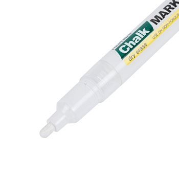 Маркер меловой Chalk Marker 3мм, спиртовая основа, белый MunHwa