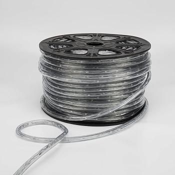 Дюралайт LED трехжильный 230В 13мм 24 LED/м МУЛЬТИ (RYGB) свечение с динамикой модуль 4м бухта 100м NEON-NIGHT Эконом