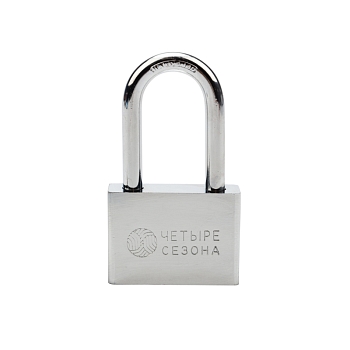 Замок навесной серия Сталь 60мм длинная дужка ЧЕТЫРЕ СЕЗОНА