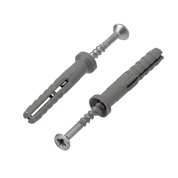 Дюбель-гвоздь потайной бортик, полипропилен 6х40мм, пакет (100 шт/уп) KRANZ