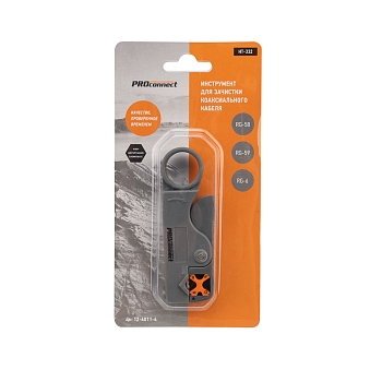 Инструмент HT-332 для зачистки коаксиального кабеля RG-58, RG-59, RG-6 PROconnect