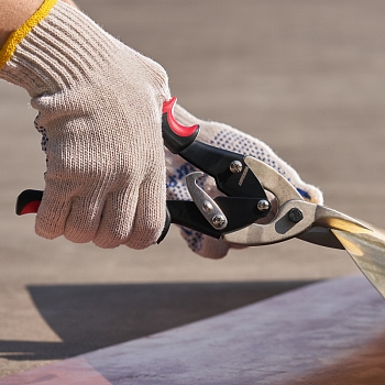 Ножницы по металлу прямые 260мм никелированные, двухкомпонентные рукоятки REXANT