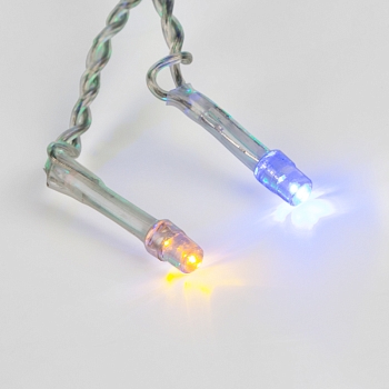 Гирлянда Бахрома (Айсикл), 1,8х0,5м, 48 LED RGB, прозрачный ПВХ, IP20, быстрая смена цвета, 230В, не соединяется