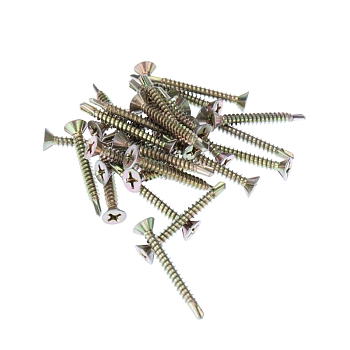 Саморез оконный сверло 3,9х32мм, желтый цинк, короб (500 шт/уп) KRANZ