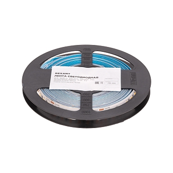 Лента светодиодная 24В, SMD2835, 9,6Вт/м, 120 LED/м, 3000K, 10мм, 5м,IP20 REXANT