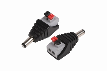 Разъем питания DC штекер 2,1х5,5мм с быстрозажимной колодкой REXANT