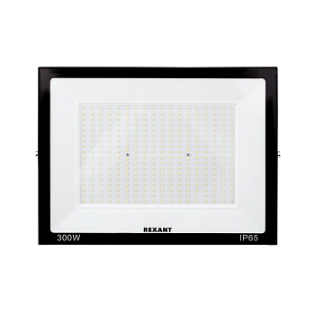 Прожектор светодиодный СДО 300Вт 24000Лм 6500К холодный свет, черный корпус REXANT