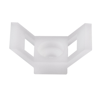 Площадка для крепления стяжки 29x15х5 мм, белая (100 шт/уп) REXANT