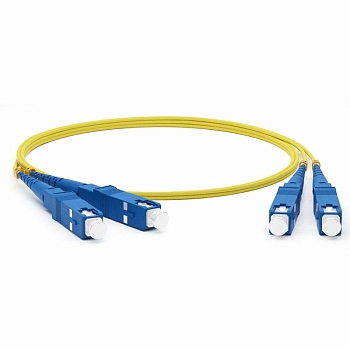 Патч-корд оптический соединительный (SM), 9/125 (OS2), SC/UPC-SC/UPC, (Duplex), LSZH, 1м