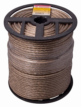 Трос стальной в ПВХ оплетке d=6,0мм, прозрачный (бухта 150м) REXANT