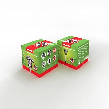 Антимоскитный инсектицидный садовый светильник R 20м, на солнечной батарее, металл REXANT