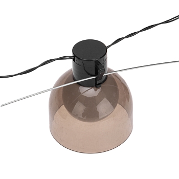 Гирлянда садовая Эбби, 335 см, 3000К, встроенный аккумулятор, солнечная панель, коллекция Лондон REXANT