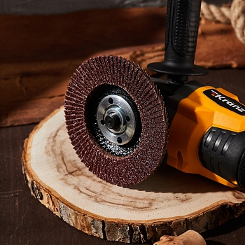 Круг лепестковый торцевой, P40, 115х22,2мм KRANZ