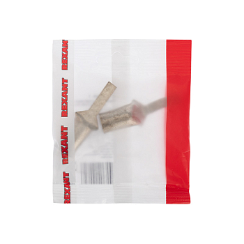 Наконечник штифтовой медный луженый НШМЛ 70-7х25 (70 мм² - Ø7мм) (в упак. 2 шт.) REXANT