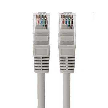 Шнур коммутационный, патч-корд U/UTP RJ45-RJ45, CAT 5e, LSZH серый, 5м REXANT