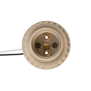 Патрон E27 с проводом 20см бело-бежевый REXANT