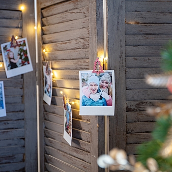 Деревянные прищепки Елочки 14,5x4,5x1,6 cм, 6 шт, розовые NEON-NIGHT