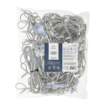 Гирлянда светодиодная Бахрома (Айсикл) 5,6x0,9м 240 LED СИНИЙ белый каучук 2,3мм IP67 постоянное свечение 230В нужен блок 315-001 NEON-NIGHT