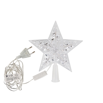 Фигура светодиодная Звезда на елку цвет: RGB, 10 LED, 17 см