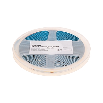 Лента светодиодная 24В, COB 14Вт/м, 512 LED/м, 4000К, 8мм, 5м, IP20 REXANT
