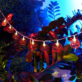 Гирлянда садовая (каскад) Улыбка 3м, 3000К, с аккумулятором и выносной солнечной панелью LAMPER