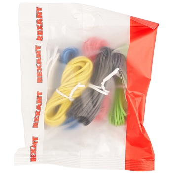 Набор автопровода «Радуга» 1х1,00мм, 6 цветов (белый, желтый, зеленый, красный, синий, черный) по 3м REXANT