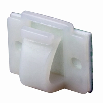 Площадка самоклеящаяся c клипсой под шлейф 20х14 мм (10 шт/уп) REXANT