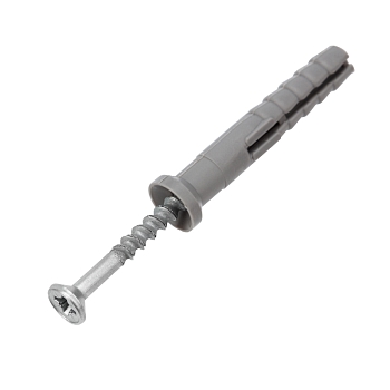 Дюбель-гвоздь потайной бортик, полипропилен 6х40мм, пакет (100 шт/уп) KRANZ