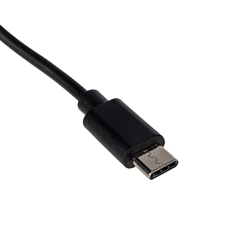 Кабель USB-A – Type-C, 2А, 1м, ПВХ, черный REXANT