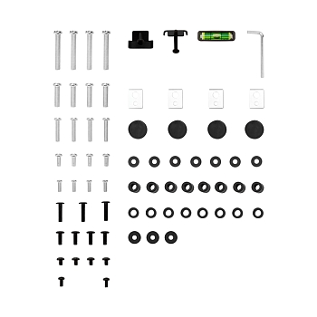 Напольная стойка с кронштейном для телевизора 37"-70", с дополнительной полкой для медиаоборудования, серия PROFI REXANT