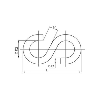 Крюк типа S, d=3 REXANT