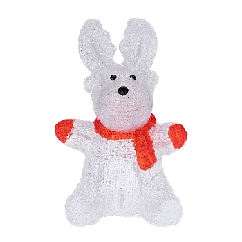 Акриловая светодиодная фигура Олененок в шарфе 20х17х30 см, 24 светодиода, батарейки 2хAA (не входят в комплект) NEON-NIGHT