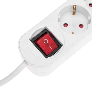 Удлинитель STANDARD 5 гнезд, 1,5м, 3х1,0мм², с/з, с выключателем, 2 USB, белый REXANT