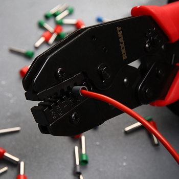 Кримпер HT-336E для обжима штыревых наконечников 0,5-4,0мм REXANT