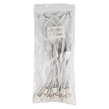 Коннектор соединительный (2 разъема) для RGB светодиодных лент с влагозащитой шириной 10 мм и контроллеров, длина 30 см LAMPER