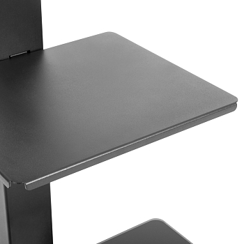 Напольная стойка с кронштейном для телевизора 37"-70", с дополнительной полкой для медиаоборудования, серия PROFI REXANT