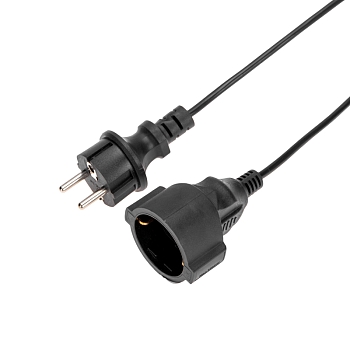 Удлинитель-шнур на рамке ПВС 3х0,75мм², 30м, с/з, 6А, 1300Вт, IP20, черный PROconnect