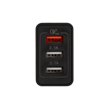 Сетевое зарядное устройство-переходник REXANT 3xUSB адаптер, 30W черное