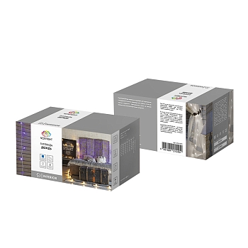 Гирлянда Светодиодный Дождь 1,5х1,5м, свечение с динамикой, прозрачный провод, 230 В, диоды СИНИЕ