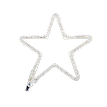 Фигура Звездочка цвет ТЕПЛЫЙ БЕЛЫЙ, размер 30x28 см NEON-NIGHT