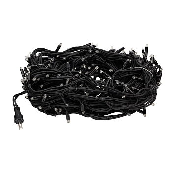 Гирлянда Нить управляемая 20м 240 LED МУЛЬТИКОЛОР черный каучук IP67 свечение с динамикой 230В нужен контроллер 217-204 NEON-NIGHT